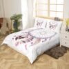 Unyqoos® Bohemien Dromenvanger Dekbedovertrekset met Botanische en Veer Motieven