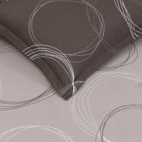 550x550-11572.jpg Unyqoos® Omkeerbaar katoenen dekbedovertrek met kussenslopen in taupe kleur
