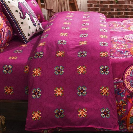 Unyqoos® Kleurrijke Bohemian Beddengoedset met Mandala Patronen en Kussenslopen