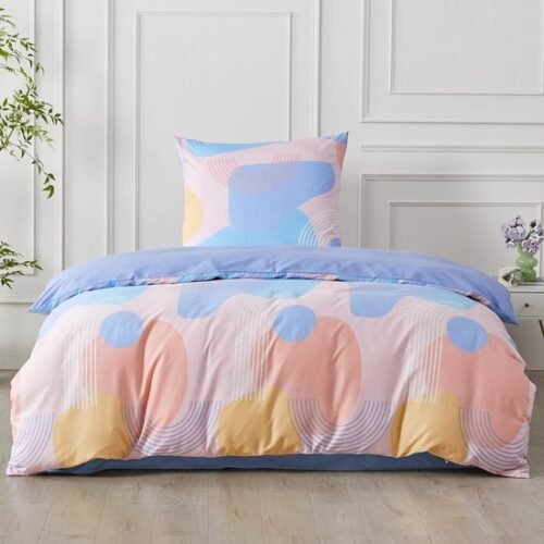 Unyqoos® Katoenen beddengoedset met geometrisch patroon voor alle seizoenen
