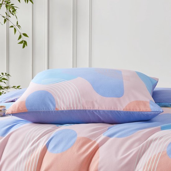 Unyqoos® Katoenen beddengoedset met geometrisch patroon voor alle seizoenen