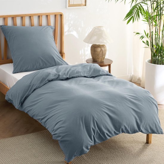 550x550-11613.jpg Unyqoos® Stijlvol tweekleurig katoenen dekbedovertrekset met kussensloop voor ultiem slaapcomfort