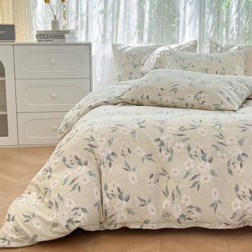 Unyqoos® Stijlvol en comfortabel microvezel beddengoed met bloemenpatroon