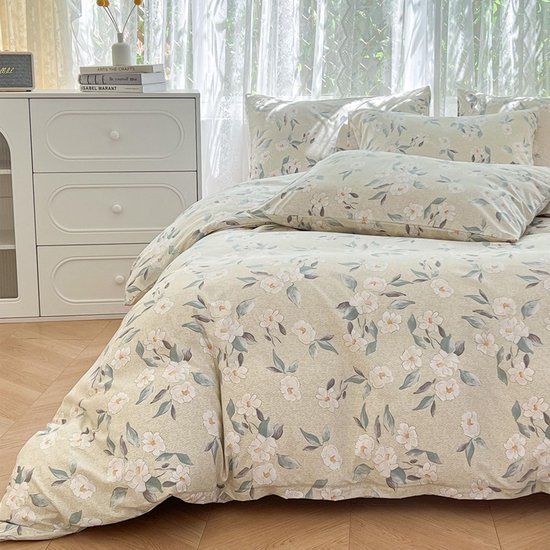 Unyqoos® Stijlvol en comfortabel microvezel beddengoed met bloemenpatroon