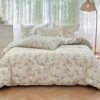Unyqoos® Stijlvol en comfortabel microvezel beddengoed met bloemenpatroon