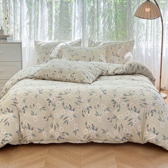 Unyqoos® Stijlvol en comfortabel microvezel beddengoed met bloemenpatroon
