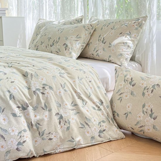 Unyqoos® Stijlvol en comfortabel microvezel beddengoed met bloemenpatroon