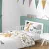 Unyqoos® Kinderbedtextielset van 100% Katoen met Safari Dierenontwerp voor Jongens en Meisjes