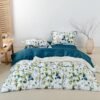 Unyqoos® Verkoelende beddengoedset met plantenpatroon en ademend katoen