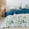 Unyqoos® Verkoelende beddengoedset met plantenpatroon en ademend katoen