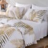 550x550-11731.jpg Unyqoos® Stijlvolle beddengoedset met tropisch palmbladpatroon en ritssluiting