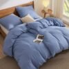 550x550-11738.jpg Unyqoos® Ultrazachte beddengoedset van microvezel in leiblauw met ritssluiting