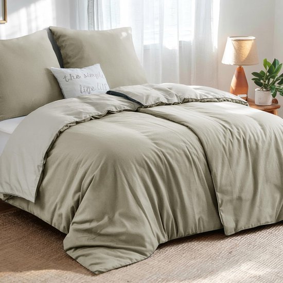Unyqoos® Elegante en Omkeerbare Beddengoedset van Microvezel voor Comfortabele Nachten