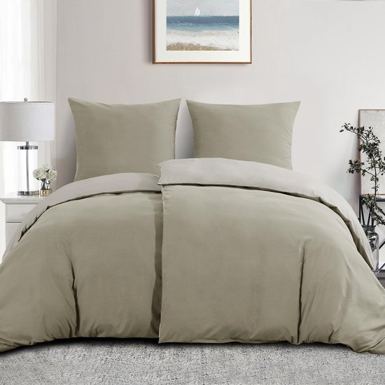 Unyqoos® Elegante en Omkeerbare Beddengoedset van Microvezel voor Comfortabele Nachten