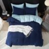 Unyqoos® Luxe katoenen beddengoedset met omkeerbaar ontwerp en ritssluiting