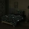 Unyqoos® Lichtgevende Sterrenhemel Dekbedovertrekset voor Kinderen en Tieners, Blauwe Cartoon Thema