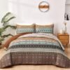 550x550-11825.jpg Unyqoos® Ruime en Stijlvolle Bedsprei Set voor Tweepersoonsbed Met Kussenslopen