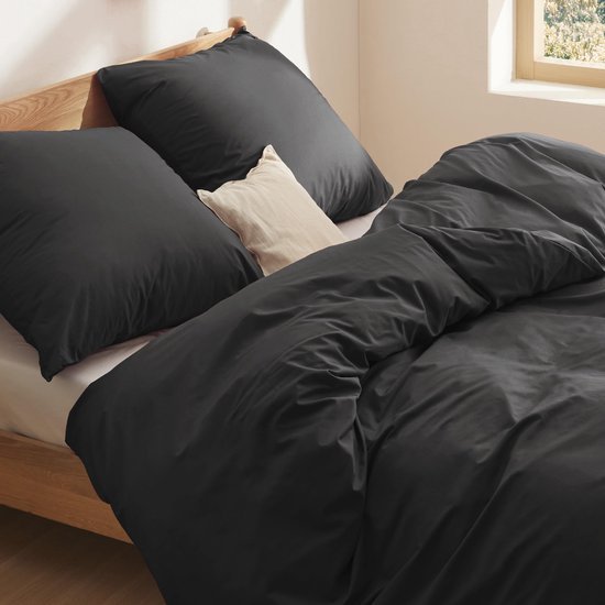 Unyqoos® Comfortabele katoenen beddengoedset met ritssluiting en Oeko-Tex certificaat