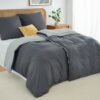 550x550-11859.jpg Unyqoos® Vierdelig Beddengoedset 135x200 cm Grijs en Lichtgrijs met Ritsen