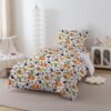 Unyqoos® Kinderbeddengoed met wilde dieren print en ritssluiting voor jongens