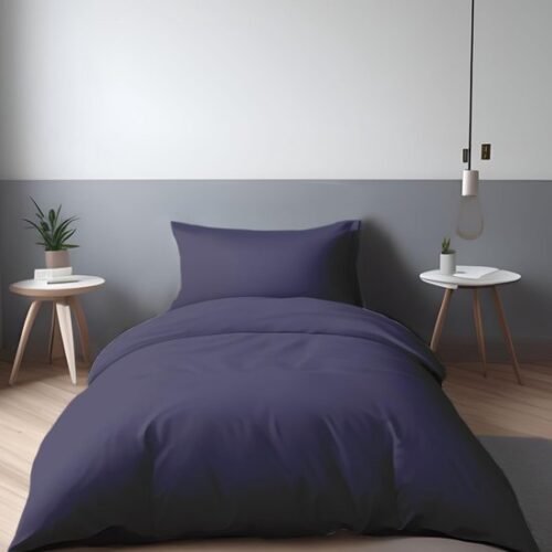 Unyqoos® Luxe Microvezel Beddengoedset met Dekbedovertrek en Kussensloop in Blauw