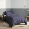 Unyqoos® Luxe Microvezel Beddengoedset met Dekbedovertrek en Kussensloop in Blauw