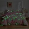 Unyqoos® Lichtgevende Vlinder Beddengoedset voor Kinderkamer met Sterren in het Donker Effect
