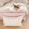 Unyqoos® Omkeerbaar beddengoed met bloemenpatroon en ritssluiting voor meisjes