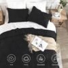550x550-11912.jpg Unyqoos® Zwarte comforter met knijpvouwen en kussenslopen voor een stijlvolle slaapkamer
