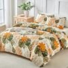 Unyqoos® Elegante drie-delige dekbedovertrekset met barokpatroon en kussenslopen