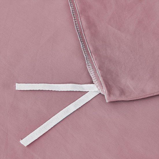 550x550-11979.jpg Unyqoos® Roze katoenen dekbedovertrekset met kussenslopen voor eenpersoonsbed
