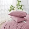 550x550-11980.jpg Unyqoos® Roze katoenen dekbedovertrekset met kussenslopen voor eenpersoonsbed
