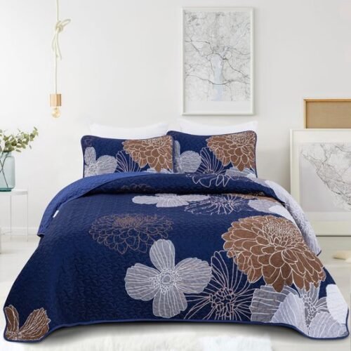 550x550-11982.jpg Unyqoos® Luxueuze Zomerdeken Set met Bloemenpatroon en Kussenslopen voor Tweepersoonsbed