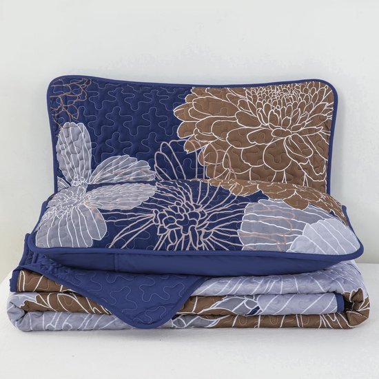 Unyqoos® Luxueuze Zomerdeken Set met Bloemenpatroon en Kussenslopen voor Tweepersoonsbed