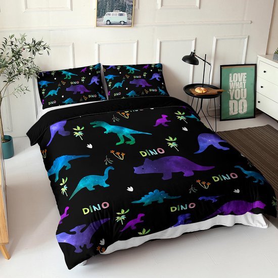 550x550-12024.jpg Unyqoos® Stijlvolle en Zachte Beddengoedset met Dinoprint voor Alle Leeftijden