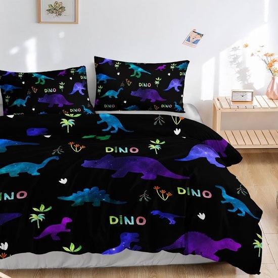 550x550-12026.jpg Unyqoos® Stijlvolle en Zachte Beddengoedset met Dinoprint voor Alle Leeftijden