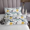 Unyqoos® Kinderbeddengoed Set met Dinosaurussen Motief en Kussenhoes