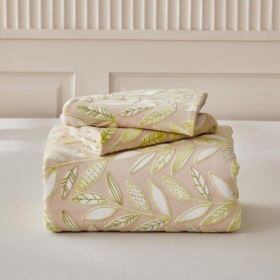 550x550-12056.jpg Unyqoos® Warme en zachte flanellen dekbedovertrekset met bladerenmotief voor de winter