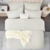 Unyqoos® Luxe microvezel beddengoedset 220x240 cm met ademende eigenschappen