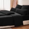 Unyqoos® Comfortabele en Zachte 4-delige Beddengoedset van Microvezel met Ritssluiting