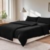 Unyqoos® Comfortabele en Zachte 4-delige Beddengoedset van Microvezel met Ritssluiting