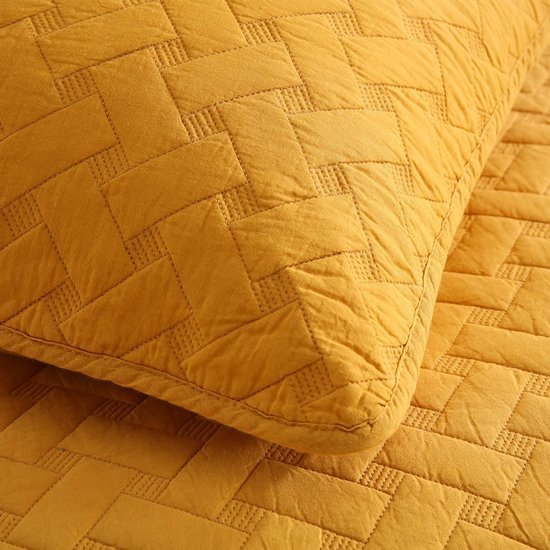 Unyqoos® Heerlijk Zachte Katoenen Sprei Set 3-delig Voor Comfortabel Slaapgenot Het Hele Jaar Door