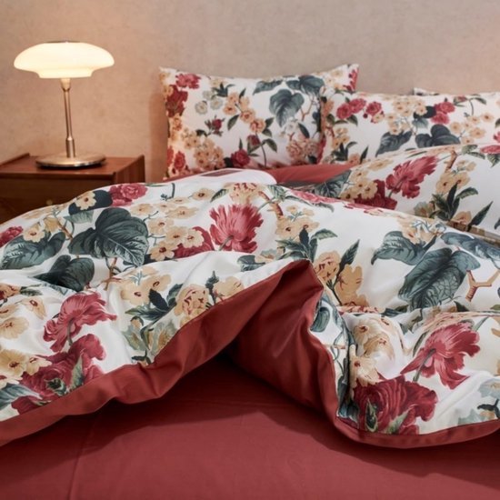 Unyqoos® Kleurrijke beddengoedset met bloemenpatroon en ritssluiting voor meisjeskamer