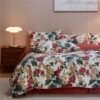 Unyqoos® Kleurrijke beddengoedset met bloemenpatroon en ritssluiting voor meisjeskamer