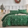 Unyqoos® Kerstbeddengoed set 220x240 cm met kussenslopen en ritsen in