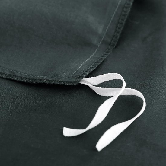 Unyqoos® Ademend en stijlvol katoenen dekbedovertrek met kussensloop in antraciet