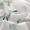 Unyqoos® Comfortabel katoenen beddengoed met plantenpatroon en ritssluiting