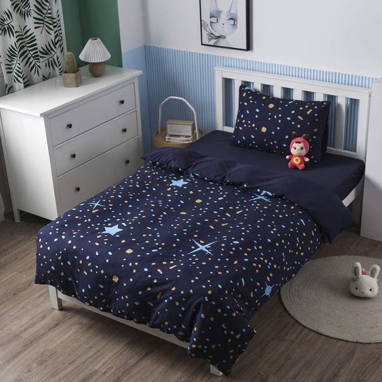 Unyqoos® Lichtgevende Kinder Dekbedovertrekset met Sterren en Magische Nachtelijke Hemel
