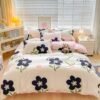 550x550-12303.jpg Unyqoos® Omkeerbaar beddengoed met bloemenpatroon voor dames en meisjes, microvezel