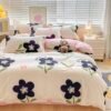 550x550-12306.jpg Unyqoos® Omkeerbaar beddengoed met bloemenpatroon voor dames en meisjes, microvezel
